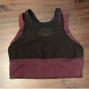 Lululemon Double Tap Bra II Sz 8      Darkest Magenta Sports Bra